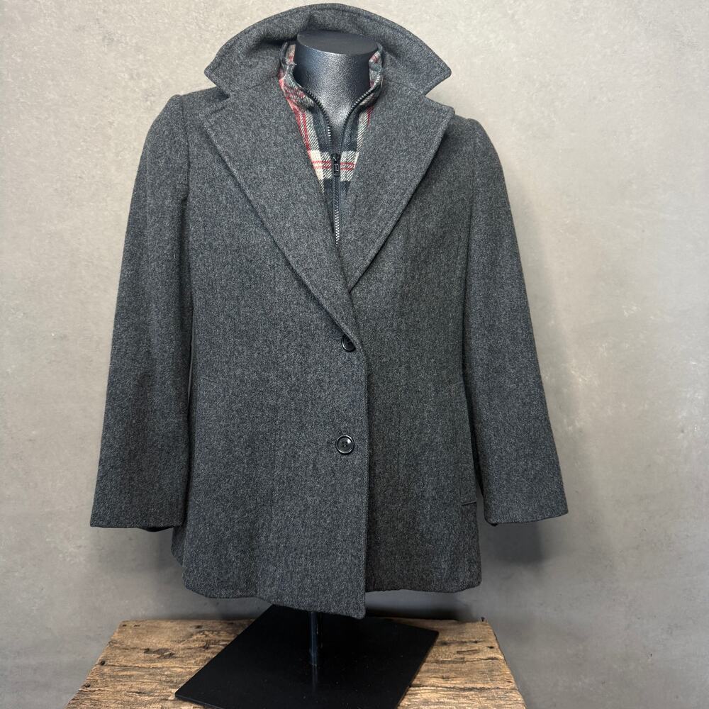 Vintage JG Hook Boiled Wool Plaid Coat Women’s L Heritage Workwear